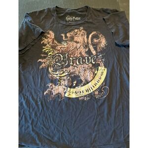 Harry Potter Brave Gryffindor Lion Graphic T-Shirt Warner‎ Bros Studio